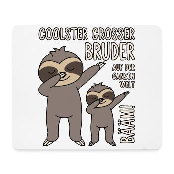 Coolster großer Bruder auf der ganzen Welt Bääm - Mousepad (Querformat) - Weiß - Vorne