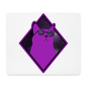Cat Galaxy pink - Mouse Pad (horizontal) - white - Front