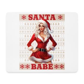 Weihnachtsfrau Sexy Weihnachten Ugly Christmas - Mousepad (Querformat) - Weiß - Vorne