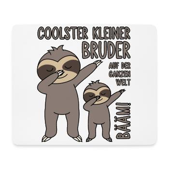Bääm - Coolster kleiner Bruder auf der ganzen Welt - Mousepad (Querformat) - Weiß - Vorne