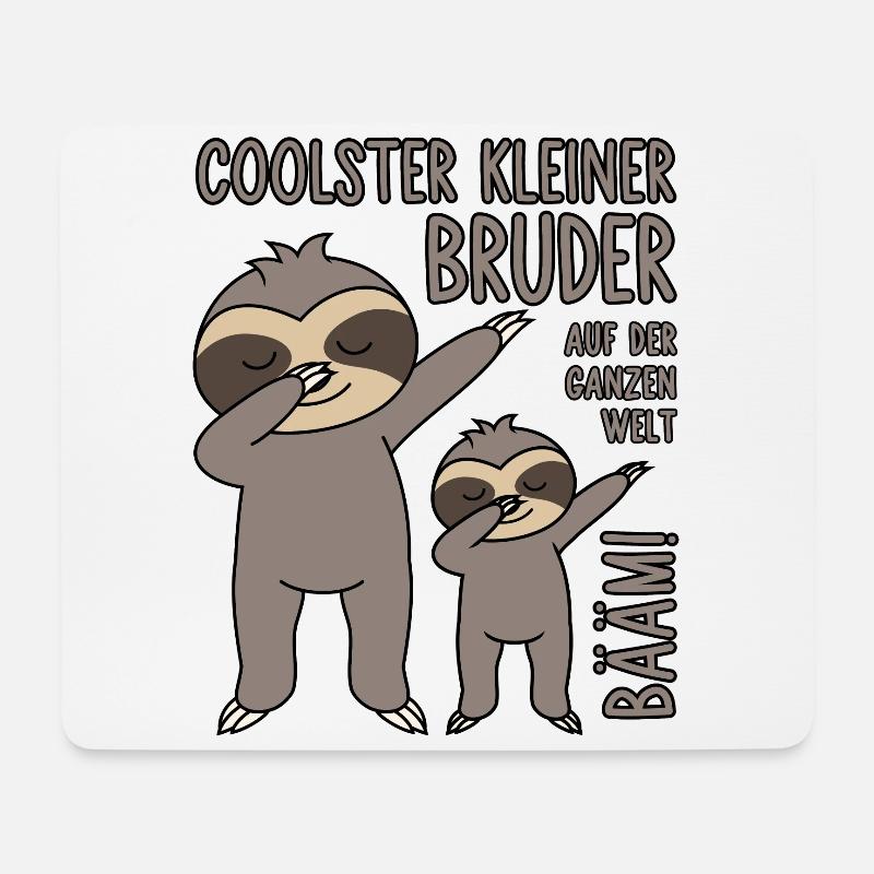 Bääm - Coolster kleiner Bruder auf der ganzen Welt - Mousepad (Querformat) - Weiß