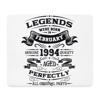 30th Birthday Original February Vintage 1994 - Mouse Pad (horizontal) - white - Front