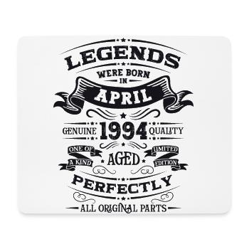 30th Birthday Husband Legend April Vintage 1994 - Mouse Pad (horizontal) - white - Front