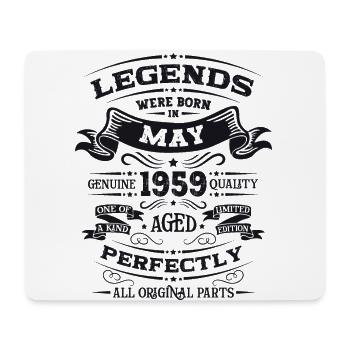 Legende Mai 1959 Jahrgang 1959 Geburtstag 1959 - Mousepad (Querformat) - Weiß - Vorne