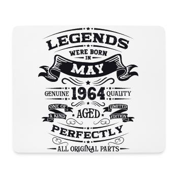 Legend May 1964 Vintage 1964 Birthday 1964 - Mouse Pad (horizontal) - white - Front