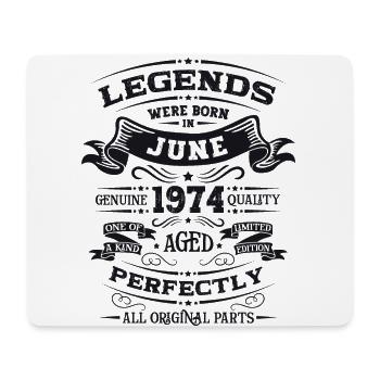 50e anniversaire Original juin 1974 Né en 1974 - Tapis de souris (format paysage) - blanc - Devant
