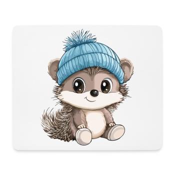 Igel Süß Niedlich Baby Kinder Tier Cartoon - Mousepad (Querformat) - Weiß - Vorne