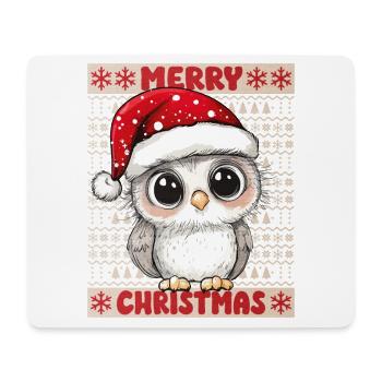 Owl Ugly Christmas Christmas Xmas Cute Cute - Mouse Pad (horizontal) - white - Front