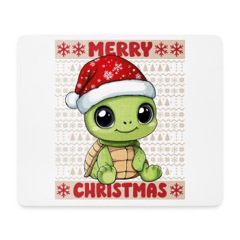 Turtle Ugly Christmas Christmas Xmas Sweet - Mouse Pad (horizontal) - white - Front