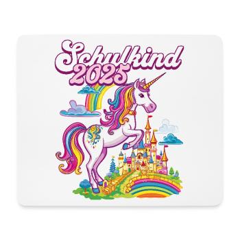 School Child 2025 Unicorn Enrollment School Student - Mouse Pad (horizontal) - white - Front