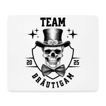 JGA Team Bräutigam Totenkopf Junggesellenabschied - Mousepad (Querformat) - Weiß - Vorne