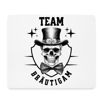 JGA Team Bräutigam Totenkopf Junggesellenabschied - Mousepad (Querformat) - Weiß - Vorne