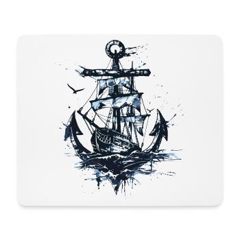 Anchor Ship Sailing Ship Art Sailor Sailor - Mouse Pad (horizontal) - white - Front