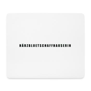 Härzbluetschaffhauserin Kanton Schaffhausen - Mousepad (Querformat) - Weiß - Vorne