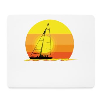 SEGELBOOT - Mousepad (Querformat) - Weiß - Vorne