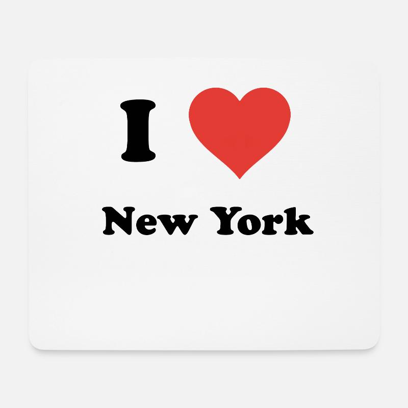 I Love New York - Mousepad (Querformat) - Weiß