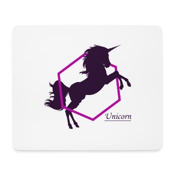Une Licorne - Une Licorne - Tapis de souris (format paysage) - blanc - Devant