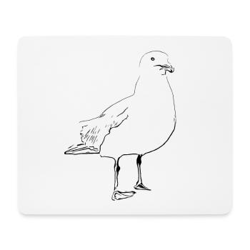Seagull Maritime Bird Sea Mariners coast - Mouse Pad (horizontal) - white - Front