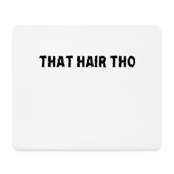 Afro hair hairstyle - Mouse Pad (horizontal) - white - Front