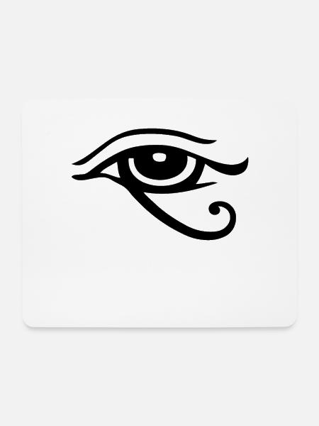 Ägypten Horusauge Auge - Mousepad (Querformat) - Weiß