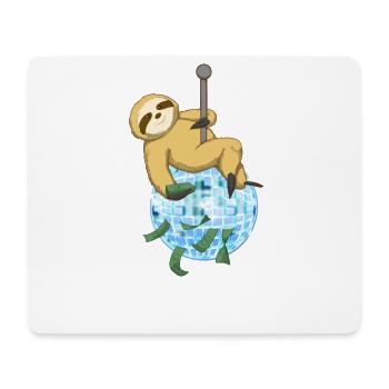 Sloth Disco Party Gift - Mouse Pad (horizontal) - white - Front