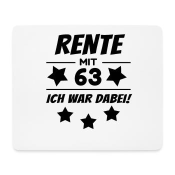 Pension de retraite à 63 ans - Tapis de souris (format paysage) - blanc - Devant