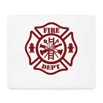 Fire Dept. avec ladder - Pompiers avec échelle - Tapis de souris (format paysage) - blanc - Devant