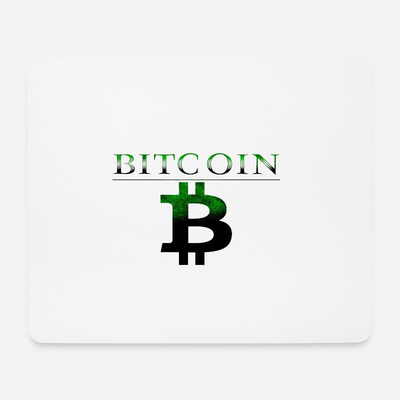 Bitcoin - Mousepad (Querformat) - Weiß