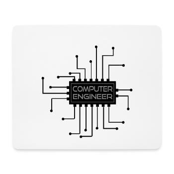 Computer engineer - computer engineer - Mouse Pad (horizontal) - white - Front