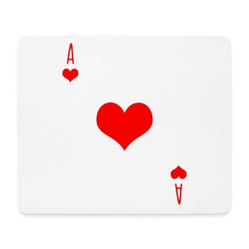 Heart ace - Mouse Pad (horizontal) - white - Front