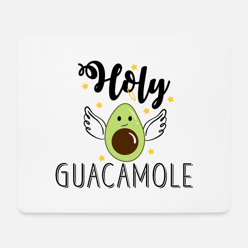 Holy Guacamole - Mousepad (Querformat) - Weiß