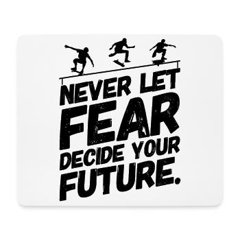 Skate Skater Skateboard Skaten Angst - Mousepad (Querformat) - Weiß - Vorne