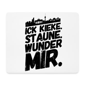 Berlin Berliner Lustige Sprüche Mundart Staune - Mousepad (Querformat) - Weiß - Vorne