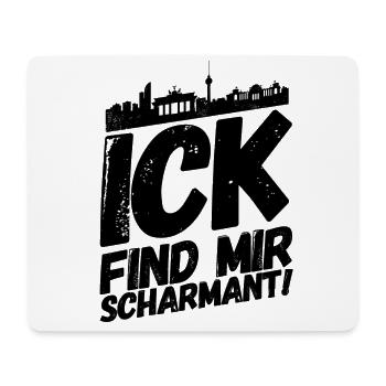 Berlin Berliner Lustige Sprüche Mundart Charmant - Mousepad (Querformat) - Weiß - Vorne
