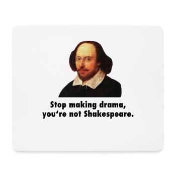 Shakespeare Drôles de phrases Théâtre théâtre - Tapis de souris (format paysage) - blanc - Devant