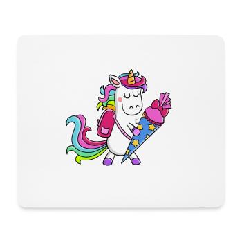 Unicorn School Bag Back to School School Enrolment Gift - Mouse Pad (horizontal) - white - Front