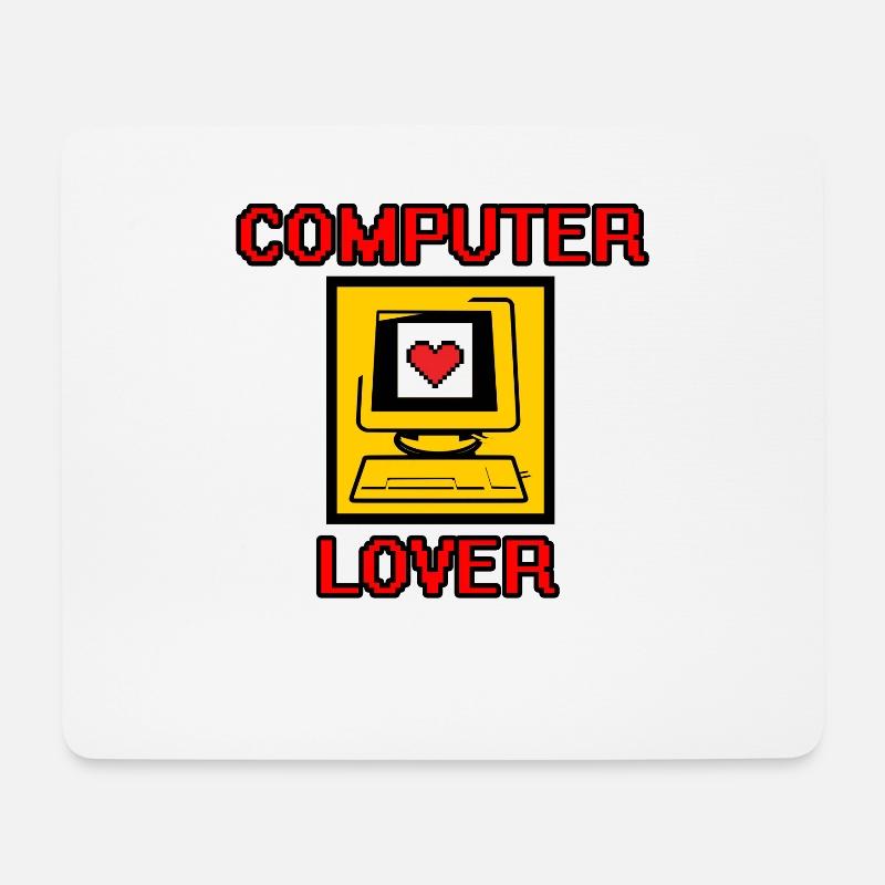 Computer - Mousepad (Querformat) - Weiß