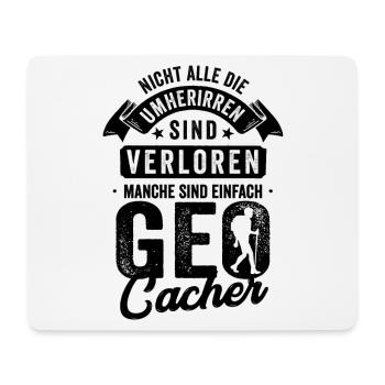 Geocaching Geschenk - Mousepad (Querformat) - Weiß - Vorne