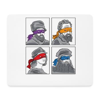 Leonardo Donatello Michelangelo Raphael gift - Mouse Pad (horizontal) - white - Front