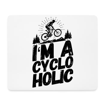 Cycling Cycling Cyclist Funny saying - Mouse Pad (horizontal) - white - Front