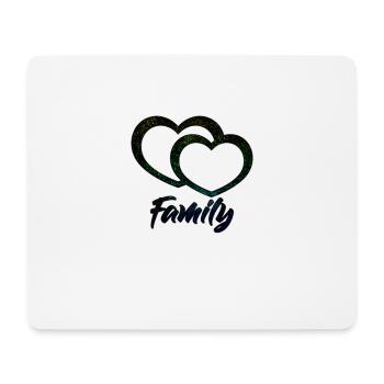 Famille - Tapis de souris (format paysage) - blanc - Devant