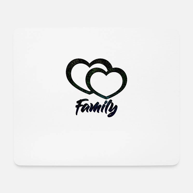 Family - Familie - Mousepad (Querformat) - Weiß