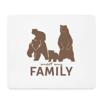 Meet my family - Mouse Pad (horizontal) - white - Front