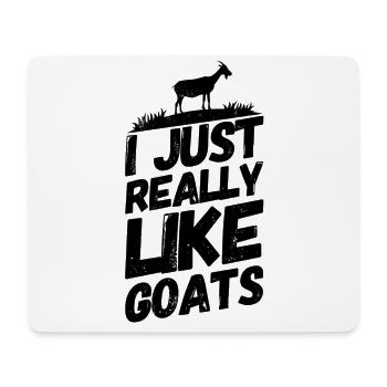 Ziege Ziegenbock Spruch Mögen - Mousepad (Querformat) - Weiß - Vorne