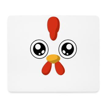 Hühner Kostüm Huhn Verkleidung Karneval Fasching - Mousepad (Querformat) - Weiß - Vorne