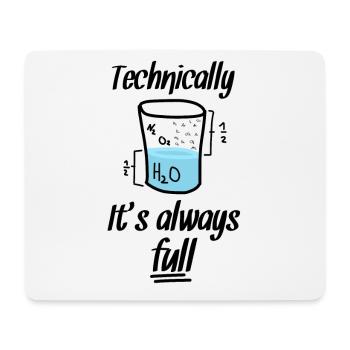 Nerd nerds chemistry saying glass - Mouse Pad (horizontal) - white - Front