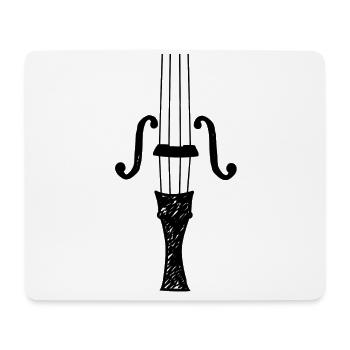 Violon violon violon joueur violoncelle - Tapis de souris (format paysage) - blanc - Devant