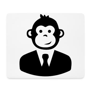 costume de singe - Tapis de souris (format paysage) - blanc - Devant