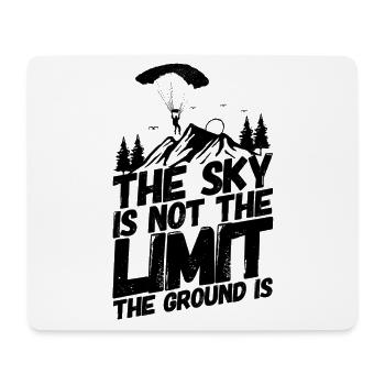 Parachute skydiving ground - Mouse Pad (horizontal) - white - Front