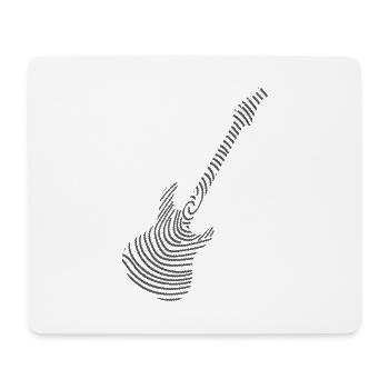 ADN guitare électrique - Tapis de souris (format paysage) - blanc - Devant